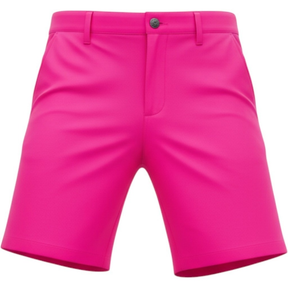 Adidas Golf Shorts Mens 34 Fuchsia Pink Primegreen Logo Pockets Excellent